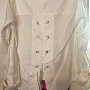 Women’s size M cotton long sleeved button shirt